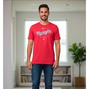 Nike Washington Nationals Shirt XXL MLB 2023 Authentic Collection Center‎ Swoosh